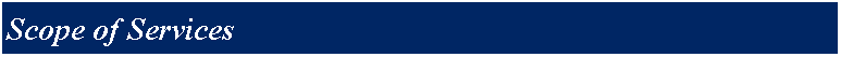Text Box: Scope of Services